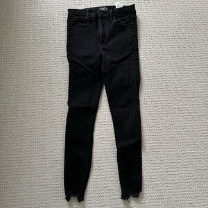 Abercrombie Distressed Black Jeggings
